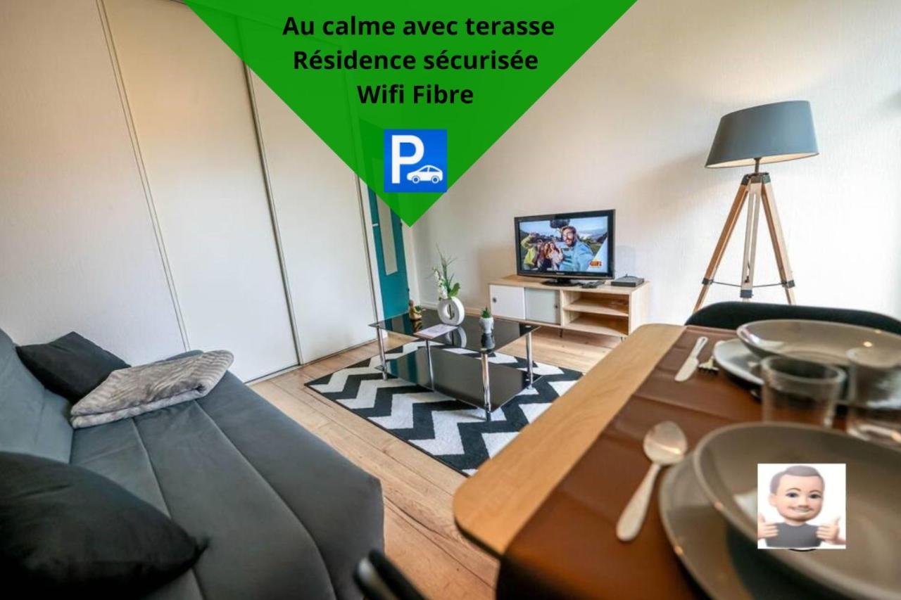 Appartement Le Petit Park-Studio-Terrasse- Piscine-Wifi Fibre à Pau Extérieur photo
